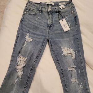 Judy Blue lace patch jeans